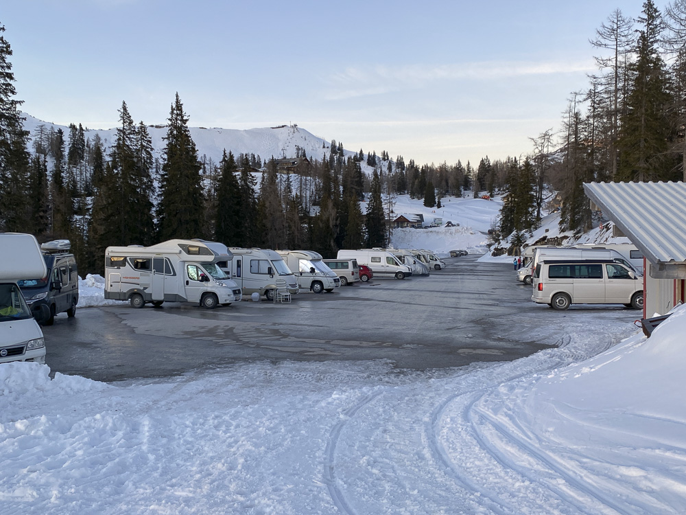 Tauplitzalm mit dem Wohnmobil VW California T6.1