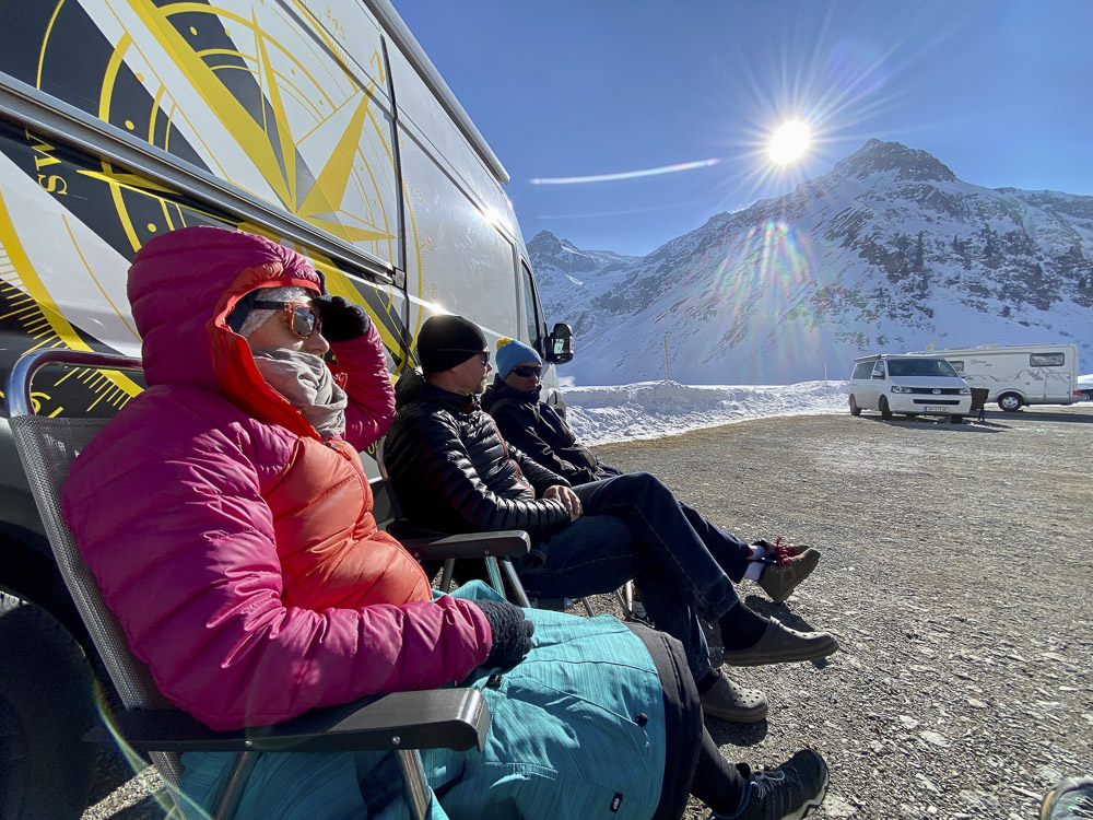 Freistehen im Winter in Sportgastein