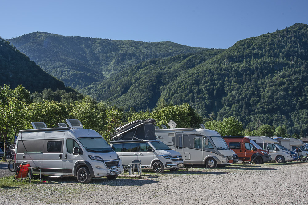 Wohnmobil Stellplatz Rindbach am Traunsee